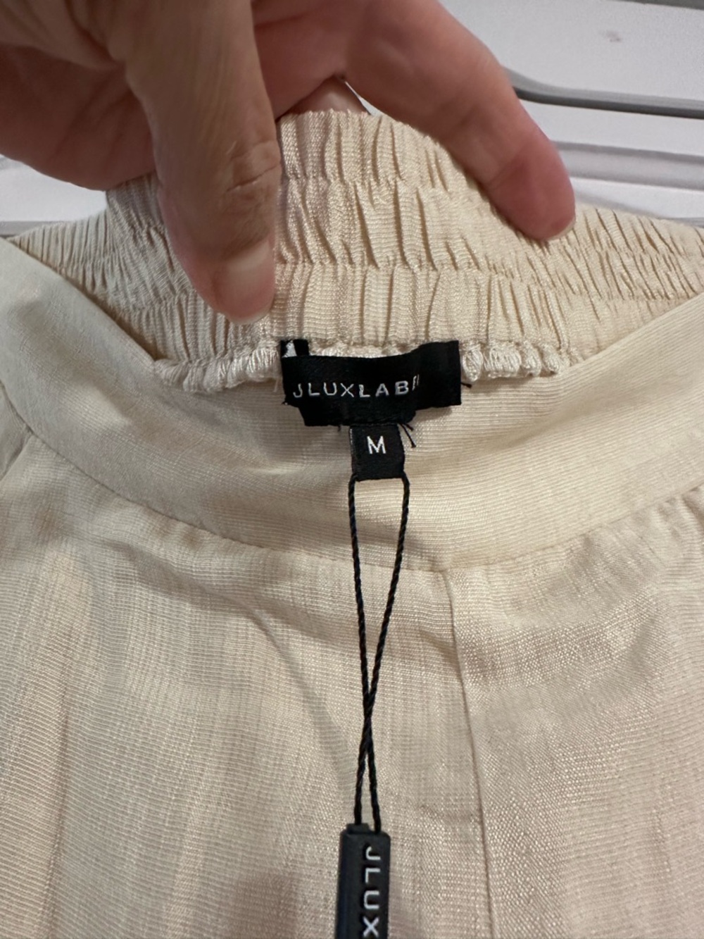 JLUXLABEL Cream Wide Leg Pants - Picture 10 of 12